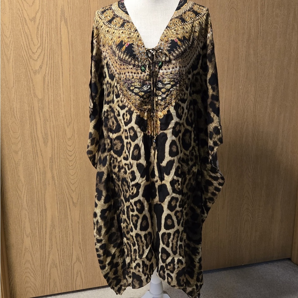 Midi length Kaftan Beach dress Cover up one size